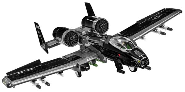 An airborne A-10 Thunderbolt II Warthog "Black Snake" #5837 model.