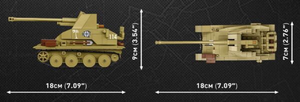 A model of the COH3 Marder III (Sd.Kfz.139) #3050 tank.