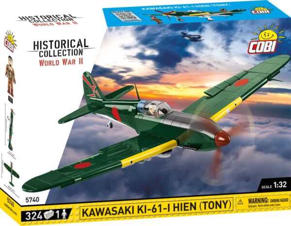 A box containing a Kawasaki KI-61 - I Hien (Tony) #5740 aircraft.