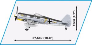 A model of a Focke-Wulf FW190 A3 #5741 fighter plane.