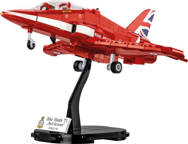 Model: BEA Hawk T1 Red Arrows #5844 on a stand.