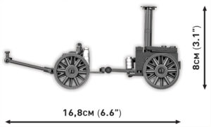 A model of the Field Kitchen #2290 with dimensions.