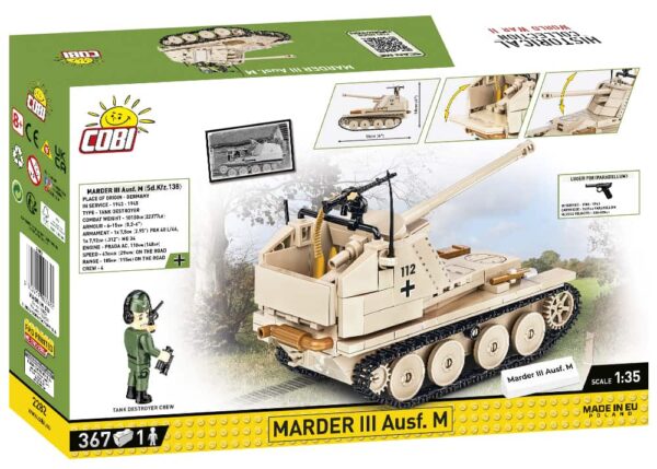 A box featuring the Cobi Marder III Ausf.M 2282 tank model.