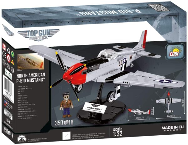 A box containing a Top Gun P-51D Mustang #5846 model.