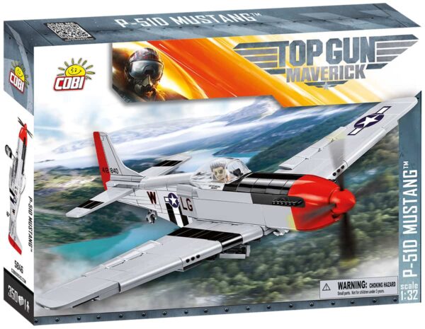 A box containing a Top Gun P-51D Mustang #5846 airplane.