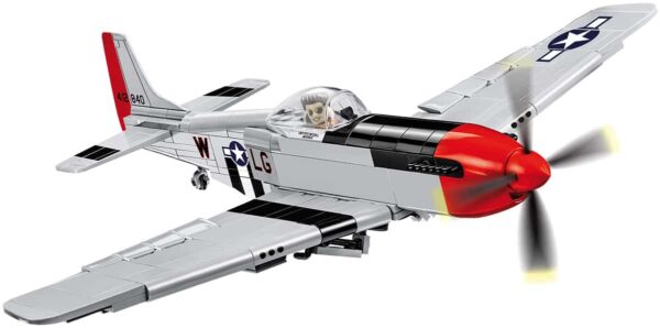 P-51D Mustang #5846 flying on a white background.