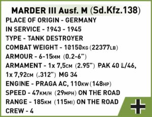 Cobi Marder III Ausf.M #2282.