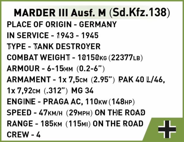 Cobi Marder III Ausf.M #2282.