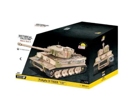 Cobi 1:12 scale Tiger 131 tank model in a box.