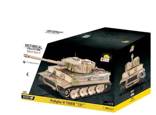 Cobi 1:12 scale Tiger 131 tank model in a box.