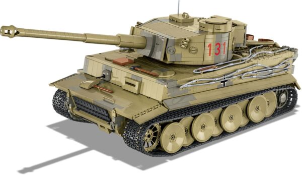 A Cobi 1:12 scale Tiger 131 tank #2801 on a white background.