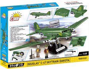 A box containing a Douglas C-47 Skytrain (Dakota) aircraft.