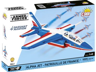 A box featuring France's Alpha Jet Patrouille de France #5841.