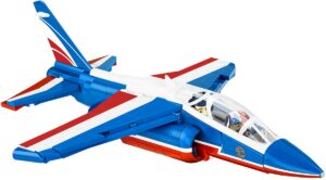 An Alpha Jet Patrouille de France #5841 featuring a patriotic color scheme.