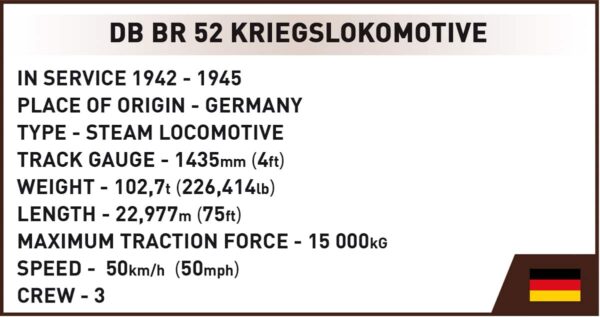 Db br 2 Kriegslokomotive Baureihe 52 #6281.