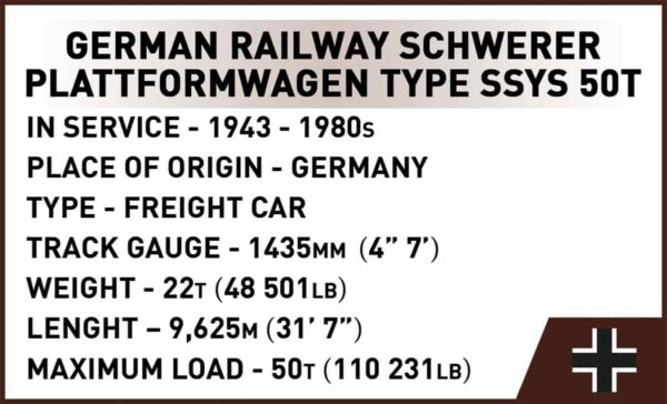 German railway flatcar