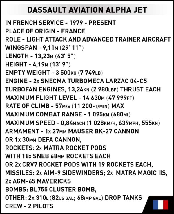 Dassault aviation Alpha Jet used by Patrouille de France with the registration number #5841.
