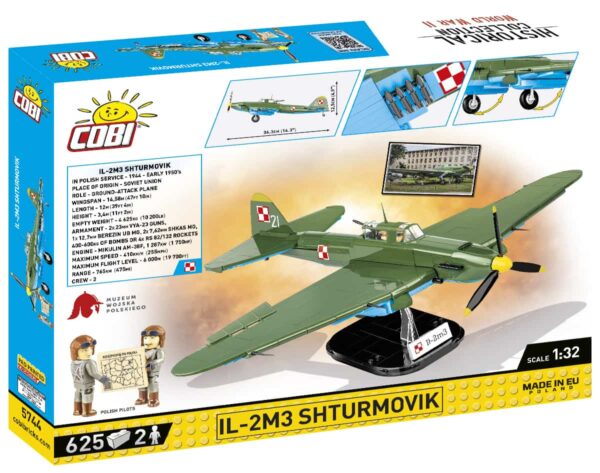 A box containing a #5744 IL-2M3 Shturmovik airplane.