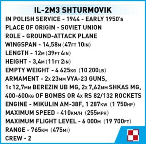 IL-2M3 Shturmovik #5744 - Russian air force.