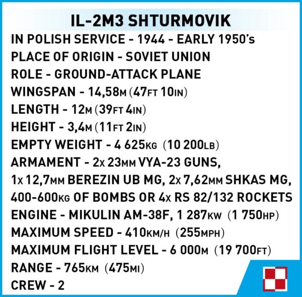 IL-2M3 Shturmovik #5744 - Russian air force.