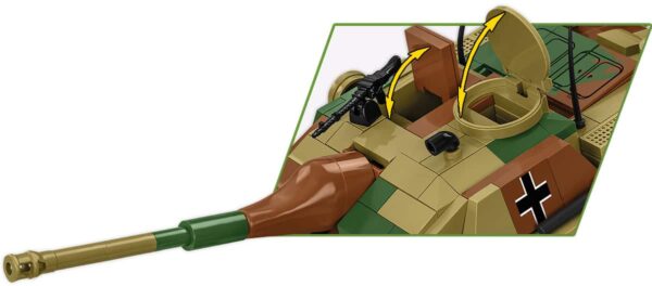 A Cobi Sturmgeschutz III AUSF.G Executive Edition Tank Hunter #2285 equipped with a gun.