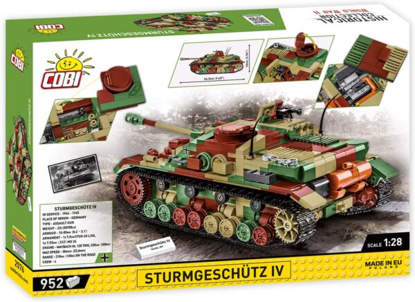 A picture of a Cobi Sturmgeschutz IV #2576 in a box.