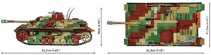 A picture of a Cobi Sturmgeschutz IV #2576 tank.
