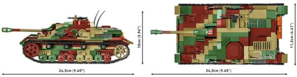 A picture of a Cobi Sturmgeschutz IV #2576 tank.