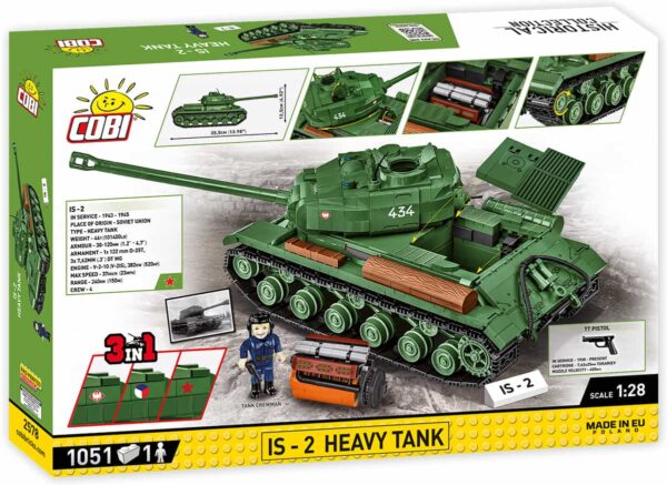 A box with a green Cobi IS-2 Heavy Tank (2578) inside.