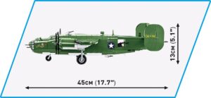 A COBI Consolidated B-24D Liberator #5739 is shown with measurements.