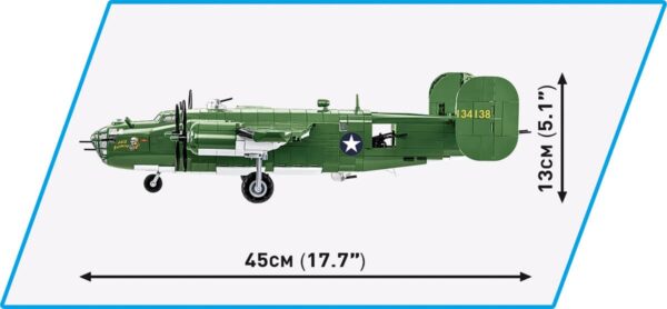 A COBI Consolidated B-24D Liberator #5739 is shown with measurements.