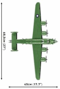 A COBI model of a Consolidated B-24D Liberator #5739 bomber plane is shown.