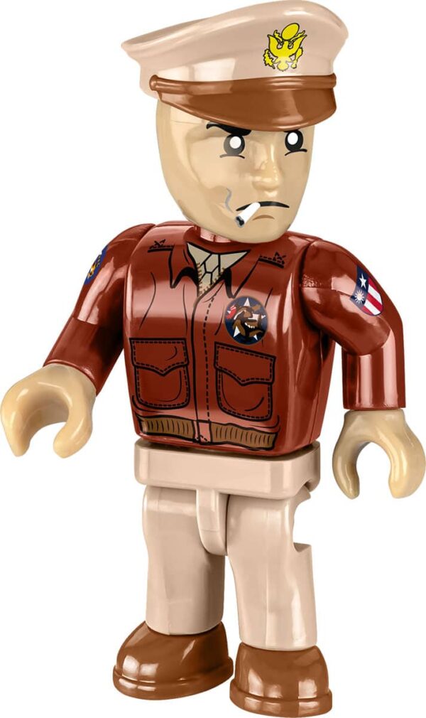 A COBI figure of a Consolidated B-24D Liberator #5739 in military uniform.