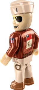 A COBI Liberator wearing a uniform.