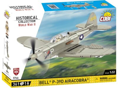 A box with a COBI model of a BELL P-39D Airacobra.