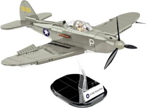 A Cobi model of a BELL P-39D Airacobra fighter plane.