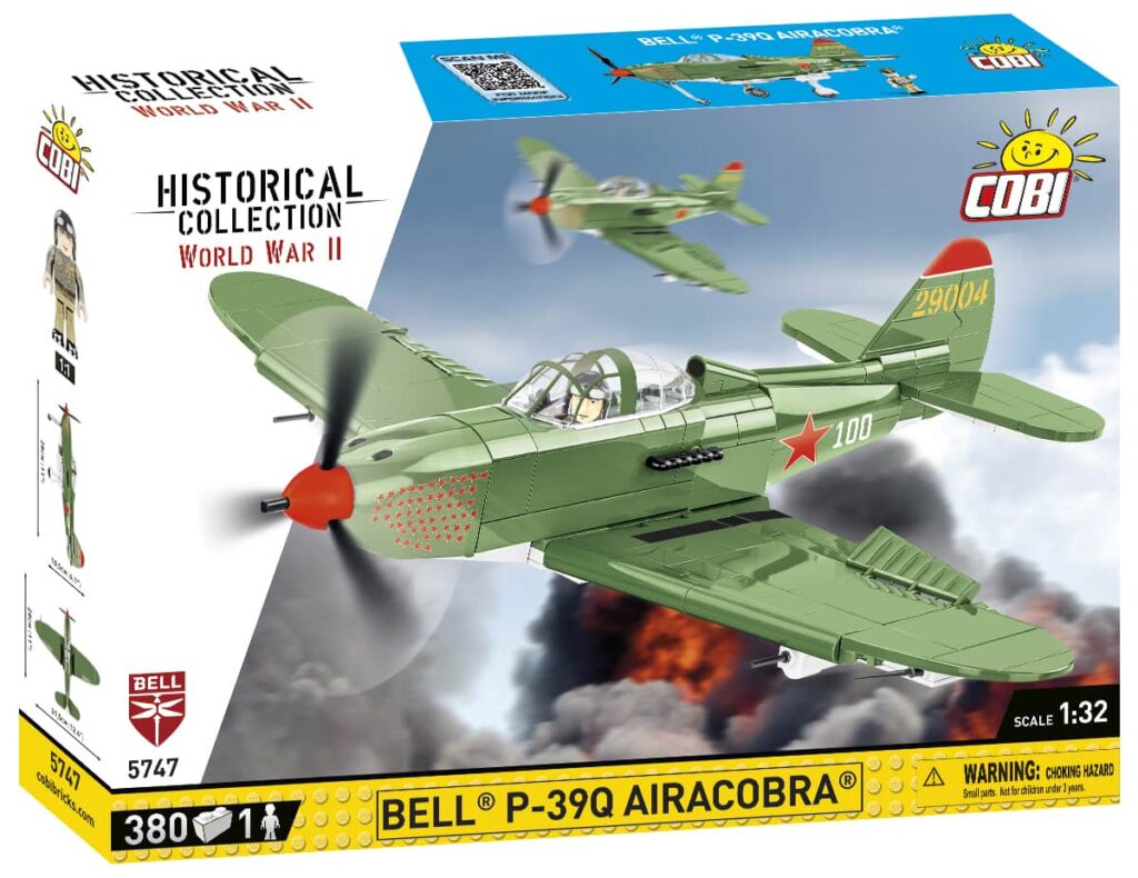 A Cobi box containing a BELL P-39Q Airacobra Soviet #5747.