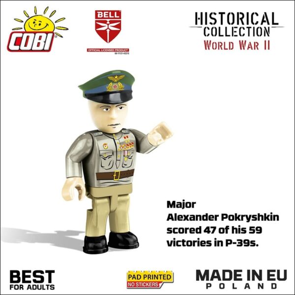 Cobi historical collection featuring the BELL P-39Q Airacobra Soviet #5747 from World War II.