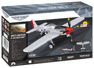 A box with a Cobi Top Gun Mustang P-51D #5847 inside.