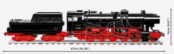 Model, DRB Class 52 German Steam Locomotive #6282.