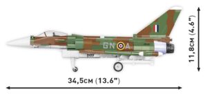 A Cobi model of a RAF Typhoon FGR4 "GINA" 5843 tiger.