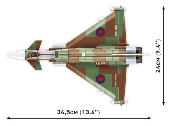 Cobi model RAF Typhoon FGR4 "GINA" fighter plane.