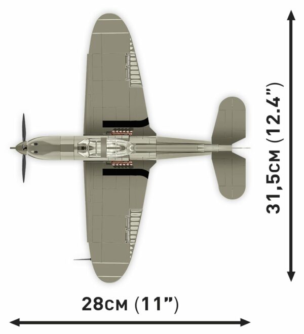 A model of a Cobi BELL P-39D Airacobra plane is shown.