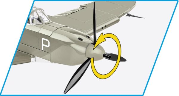 Cobi model of the BELL P-39D Airacobra with propeller.