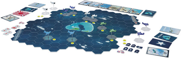 Battle of Midway Board Game with map