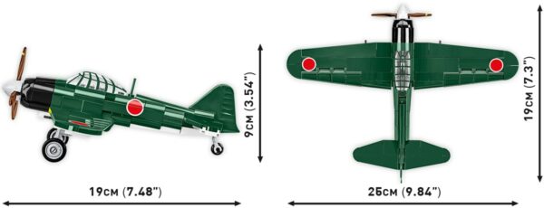 COBI Mitsubishi A6M2 "Zero Sen"1:48 scale #5861 - Image 3