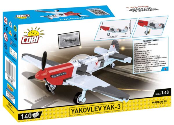COBI Yakolev YAK-3 1:48 scale #5862 - Image 2