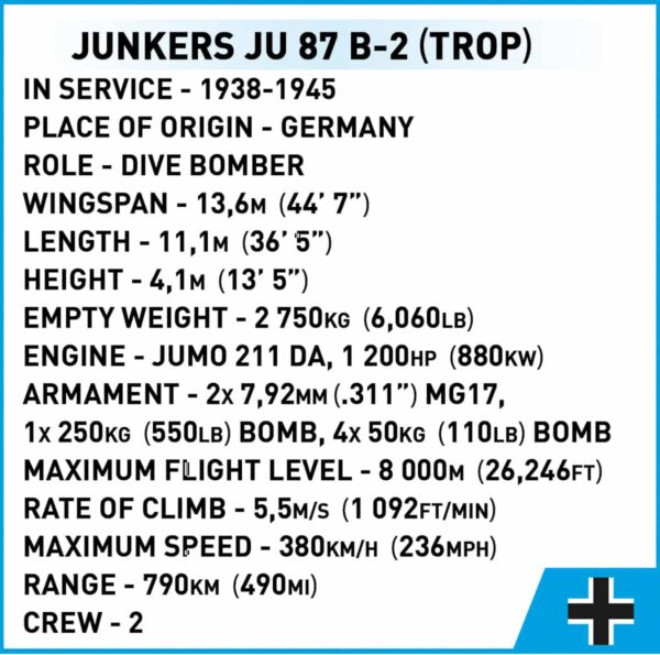 COBI Junkers JU-87 Stuka #5748 - Image 10