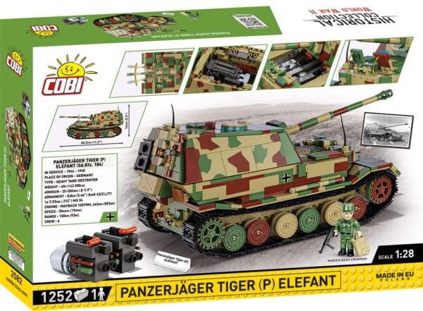 COBI Panzerjager Tiger (P) Elefant #2582 - Image 3
