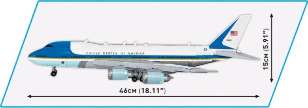 COBI Air Force One Boeing 747 #26610 - Image 3